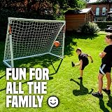 Football Flick 6x4ft Garden Goal 70mm PVC Posts 2 Year Warranty White view 5