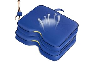 FASTMOMENT 2 Pcs Stadium Seat Cushions - Outdoor Seat Cushions for Bleachers Fashion & Portable Stadium Cushions with Decorative Strips Water-Repellent Stadium Seats for Outdoor Sports Events