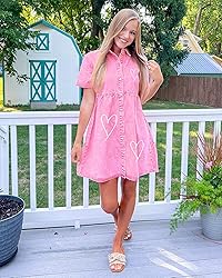 GRAPENT Denim Dress for Women Babydoll Tiered Short