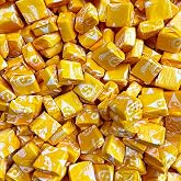 Star Bursts Lemon Chewy Candy - 1 LB, Yellow Single Flavor Soft Original Fruit Chews Candy, Individually Wrapped Bulk Candies, 16 Oz