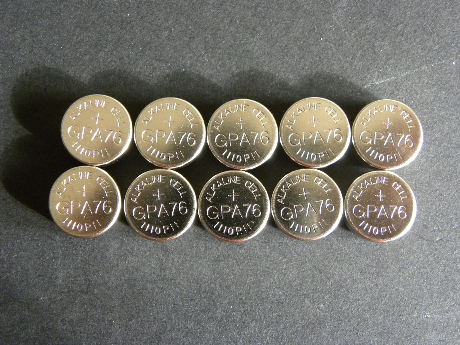 10 x Genuine GP A76 LR44 Batteries (From Bulk Tray) Amazon.co.uk