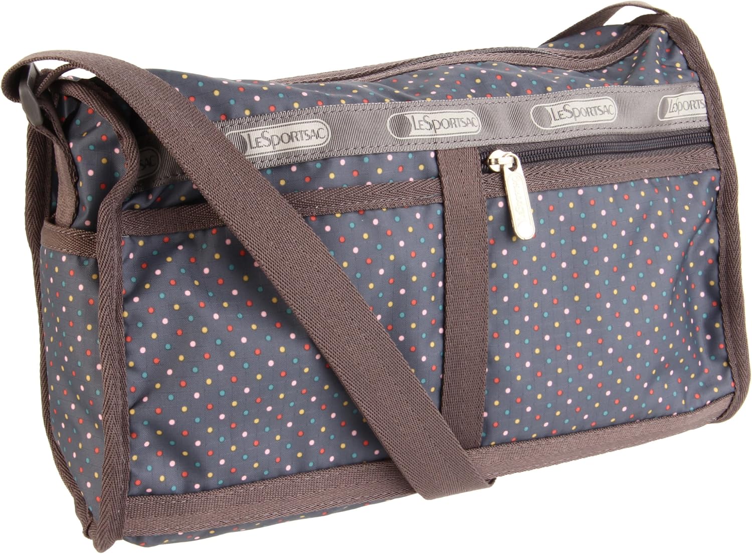 Lesportsac Women's Deluxe Shoulder Satchel 7519P Shoulder Bag grey Size