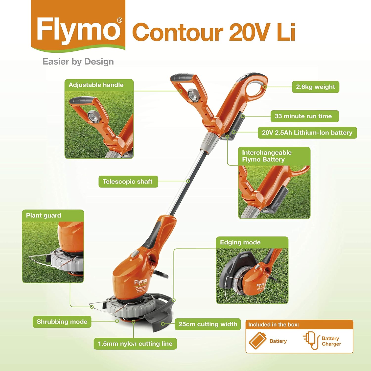 flymo contour cordless