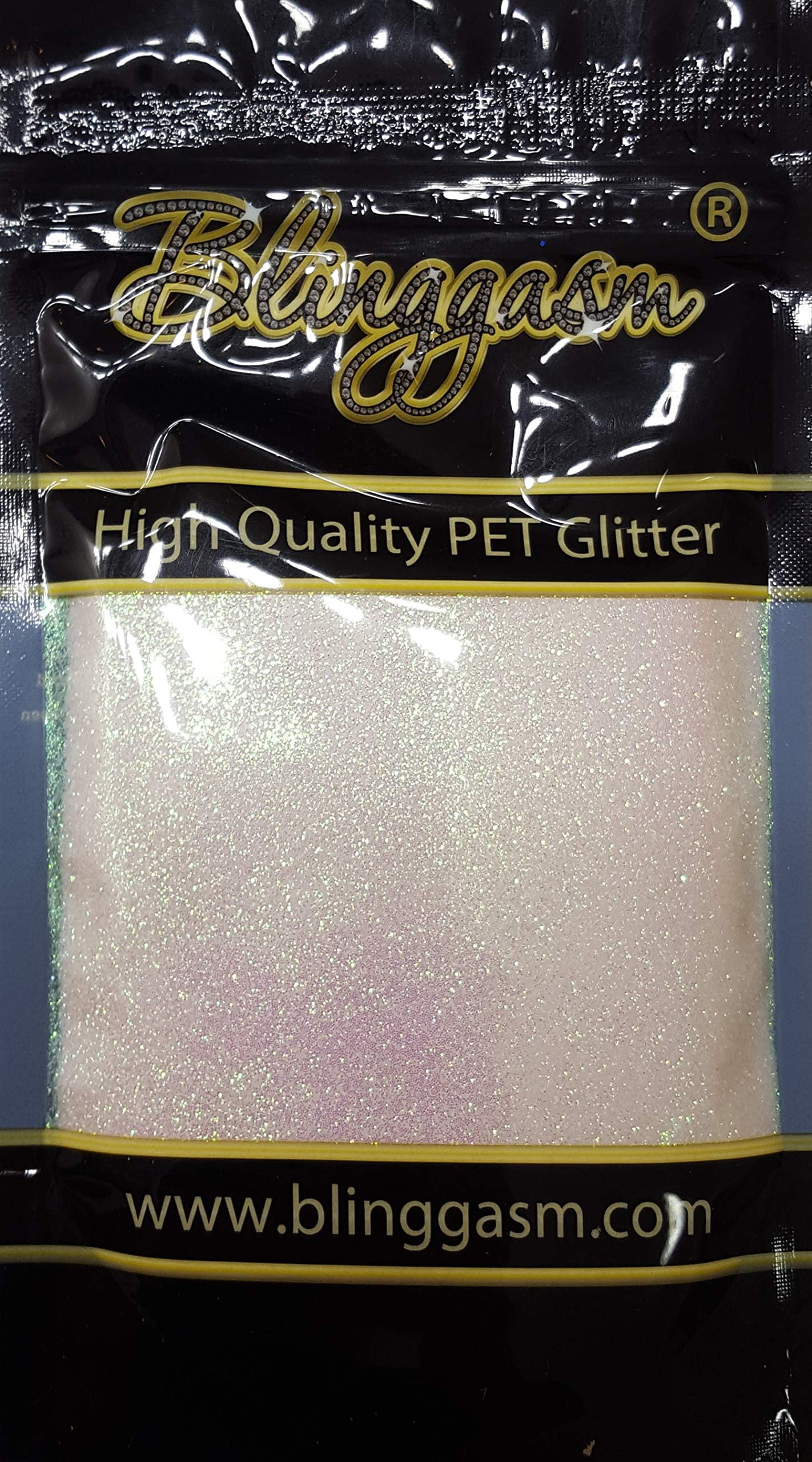 Blinggasm Premium Solvent Resistant Polyester Multi Purpose Glitter 3.5 oz for Crafts Tumblers Wine Glass Decoration Wedding Cards Nails Cosmetic Face Body Paint (Mother of Pearl)