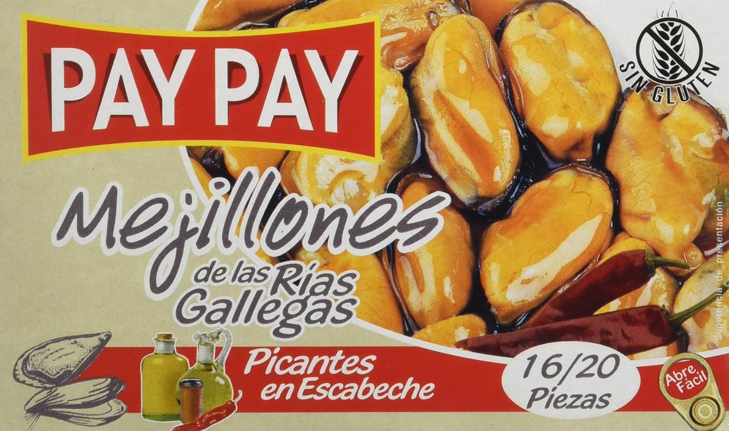 Pay - Pay Mejillones De Las Rías Gallegas Picantes En Escabeche ...