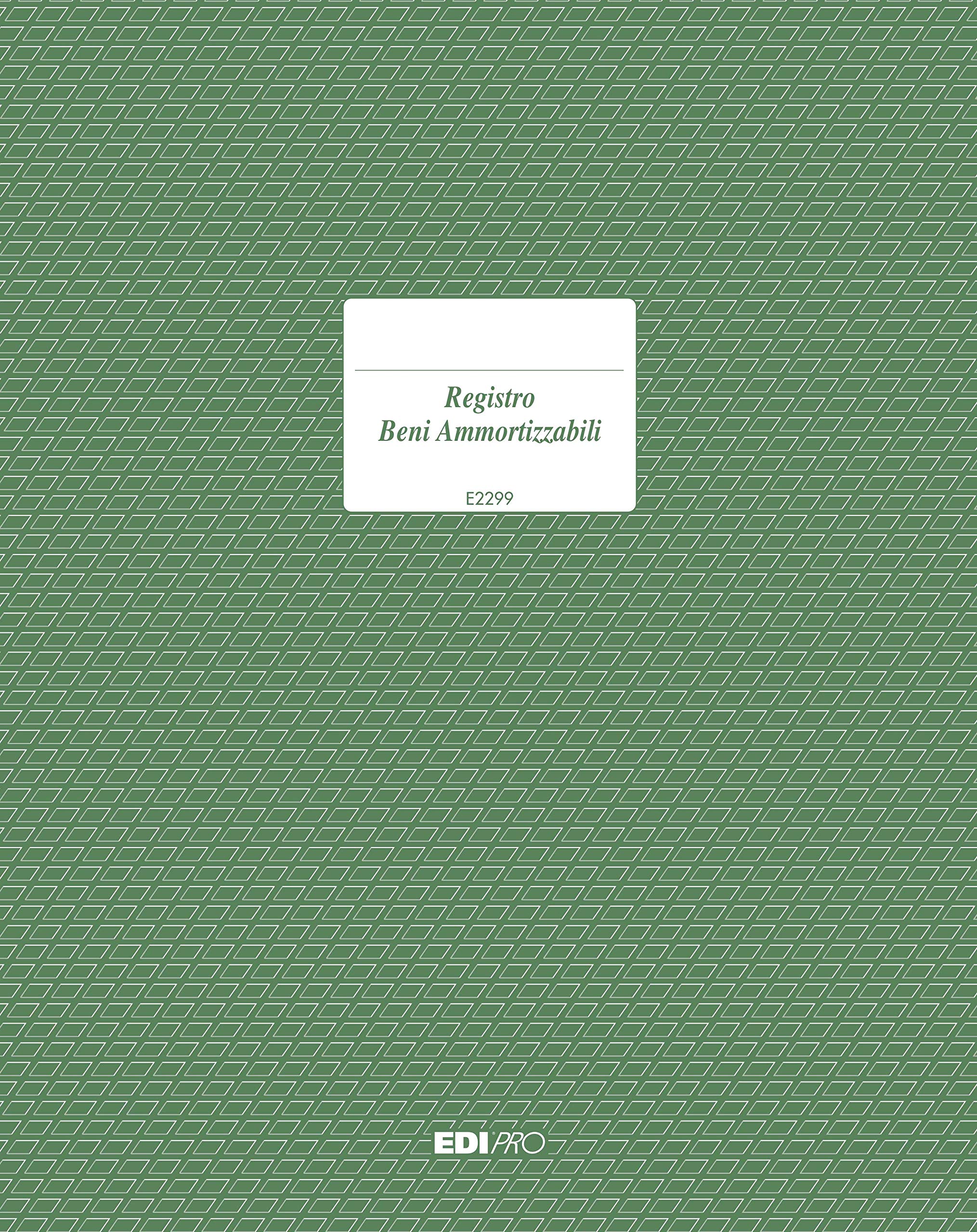 EDIPRO - E2299 - Fixed Asset Book 93 Numbered Pages f.to 29.7x21