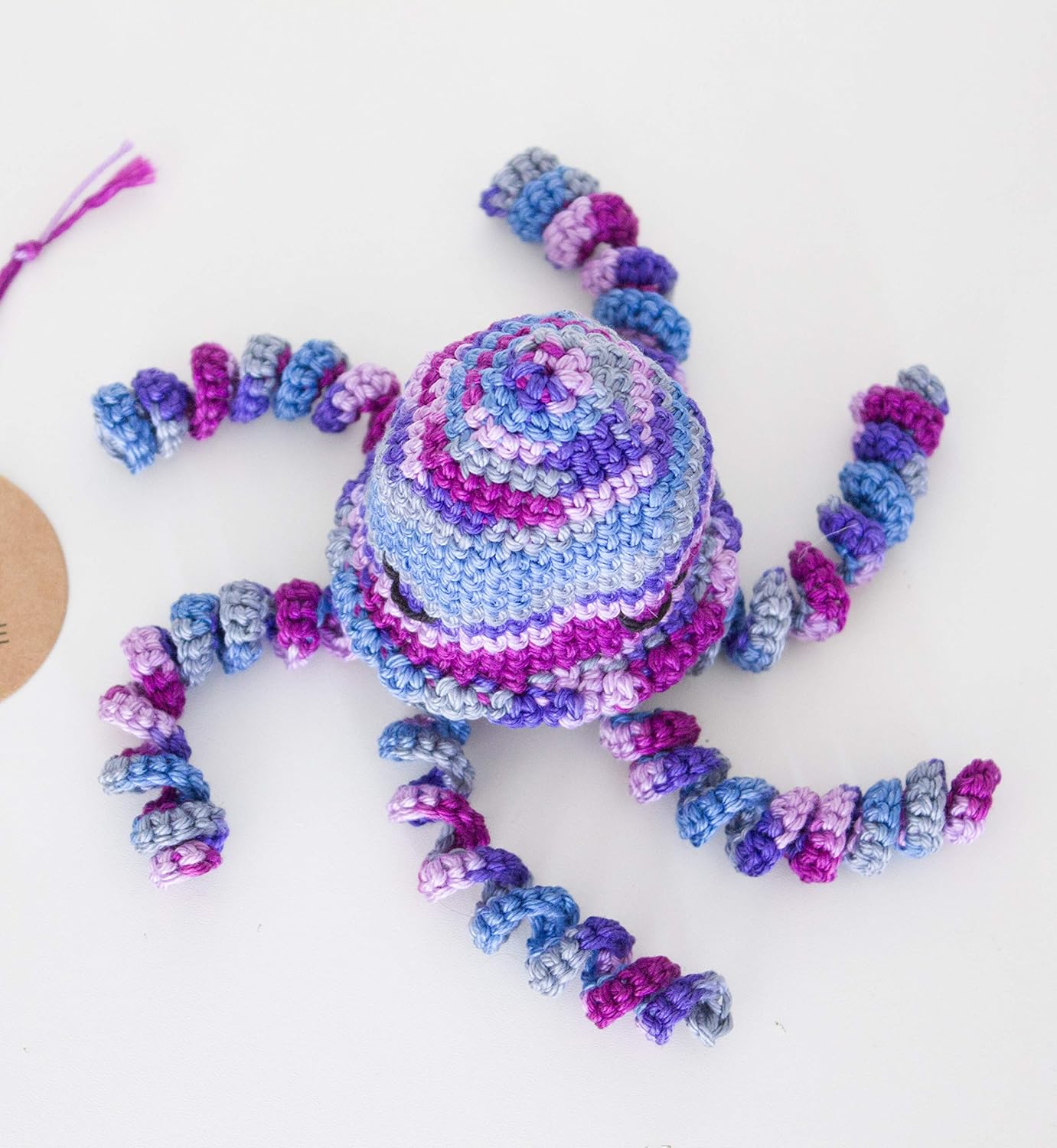 Doudou Pieuvre Pour Bebe Au Crochet Doudou Meduse Nouveau Ne Cadeau Naissance Doudou Tout Coton Bebe Et Puericulture Produits Handmade Schoolofbabywearing Com