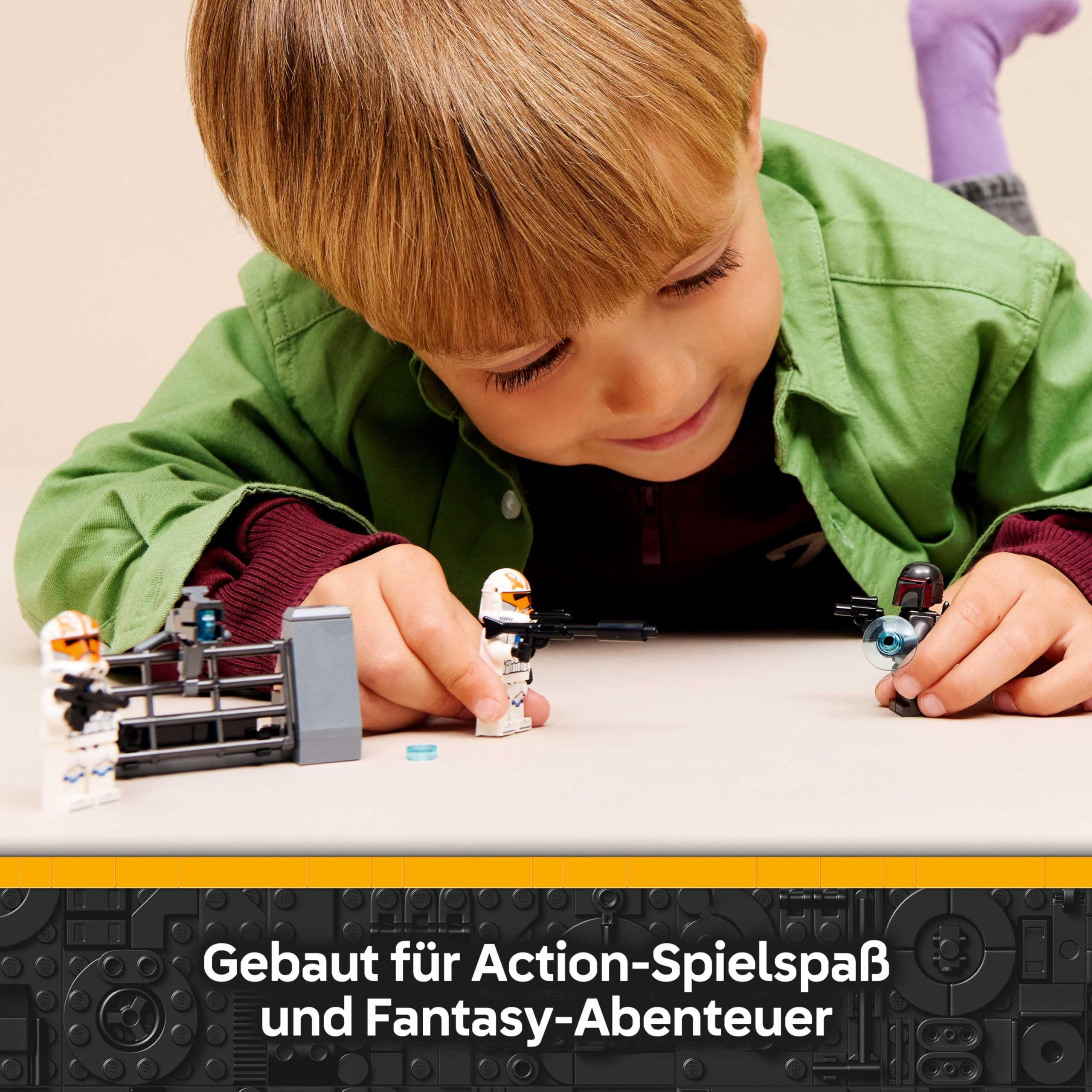 LEGO Star Wars 75449 Belagerung von Mandalore Battle Pack - Action-Spielzeug mit 2 Mandalorianer- & 2 Klontruppler-Minifiguren sowie Speederbike & Blastern - Geschenk für Kinder ab 6 Jahren & Fans 4