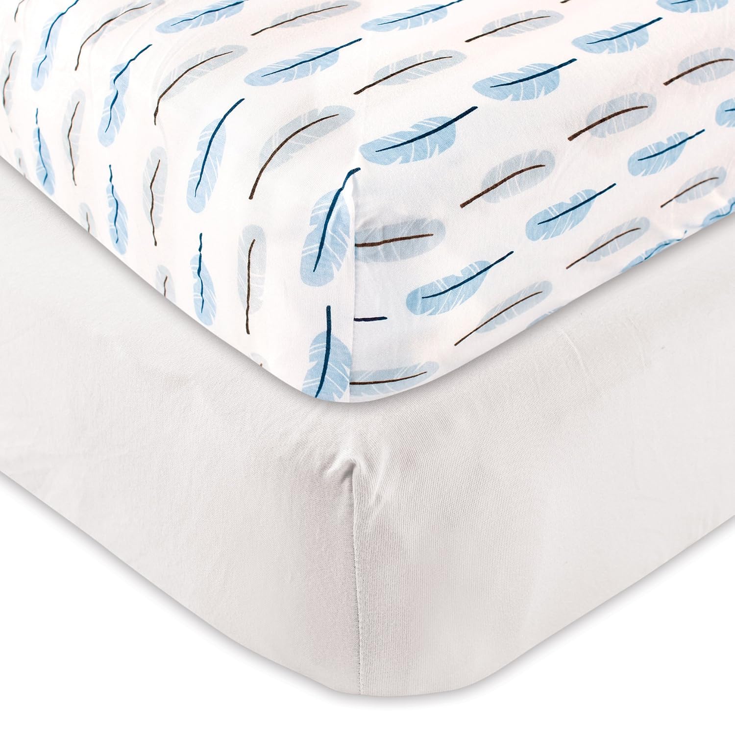 feather crib sheet