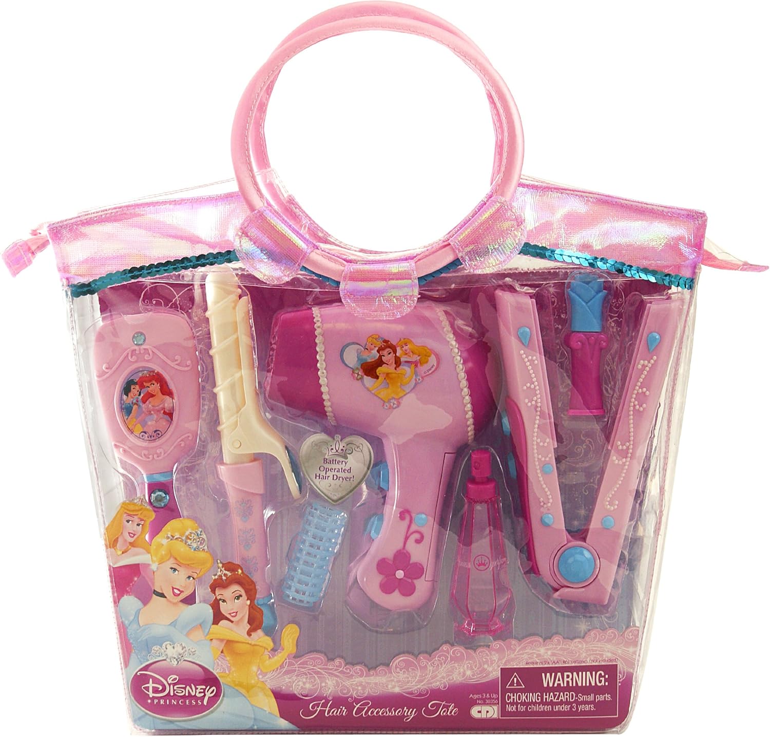disney princess toy hair dryer set