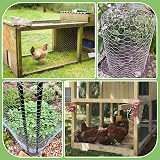 MAIYADUO Galvanized Chicken Wire Mesh 350mm x 3m Roll with Pliers & Gloves view 8
