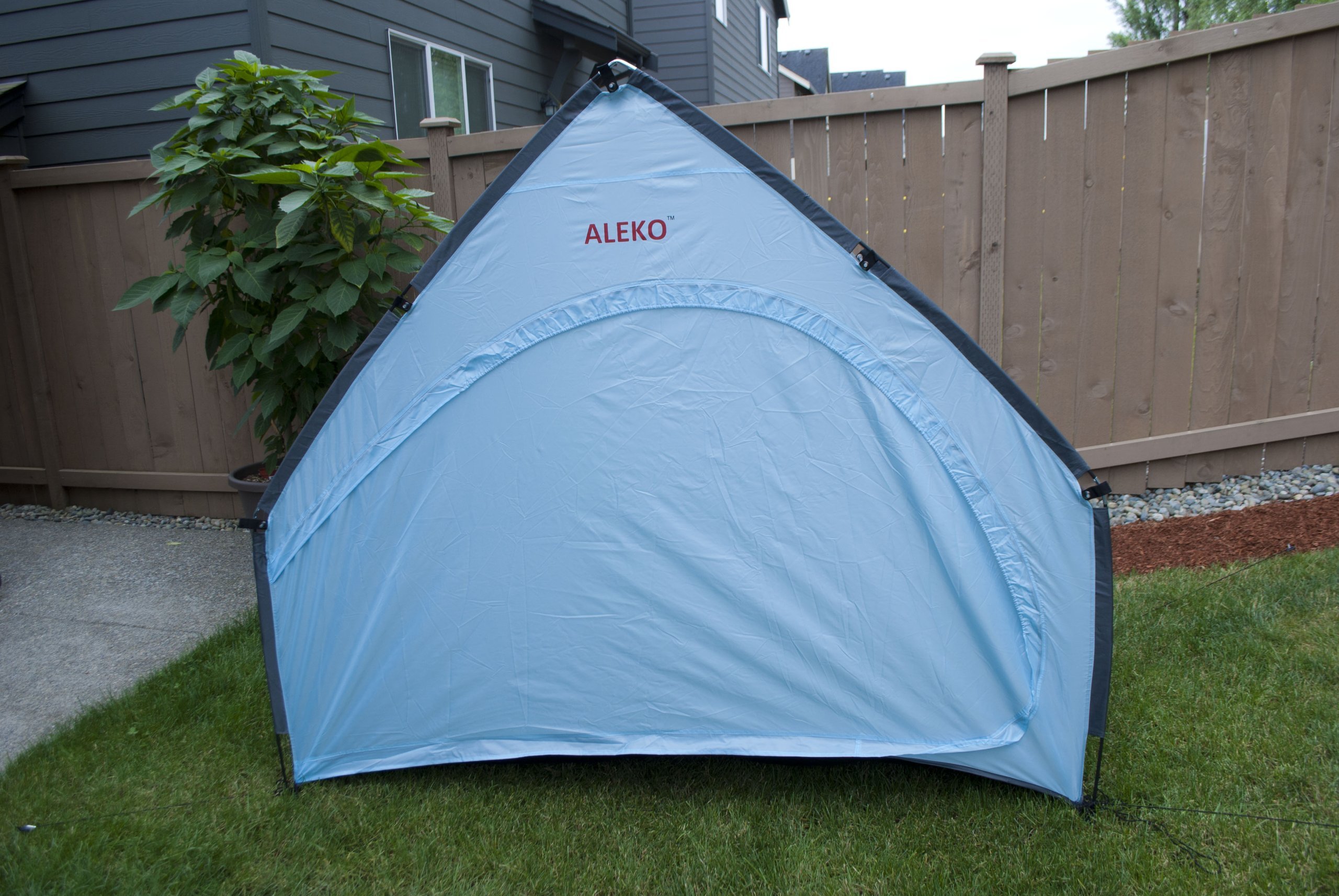 aleko bs68bl portable pop up bike tent bicycle storage