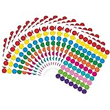PARLAIM 1050 PCS Color Coding Labels Circle Dot Stickers,10 Color Style Colorful Coding Label Sticker for Office,Student Clas