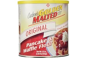 Golden Malted Waffle and Pancake Flour, Original, 33-Ounce Can