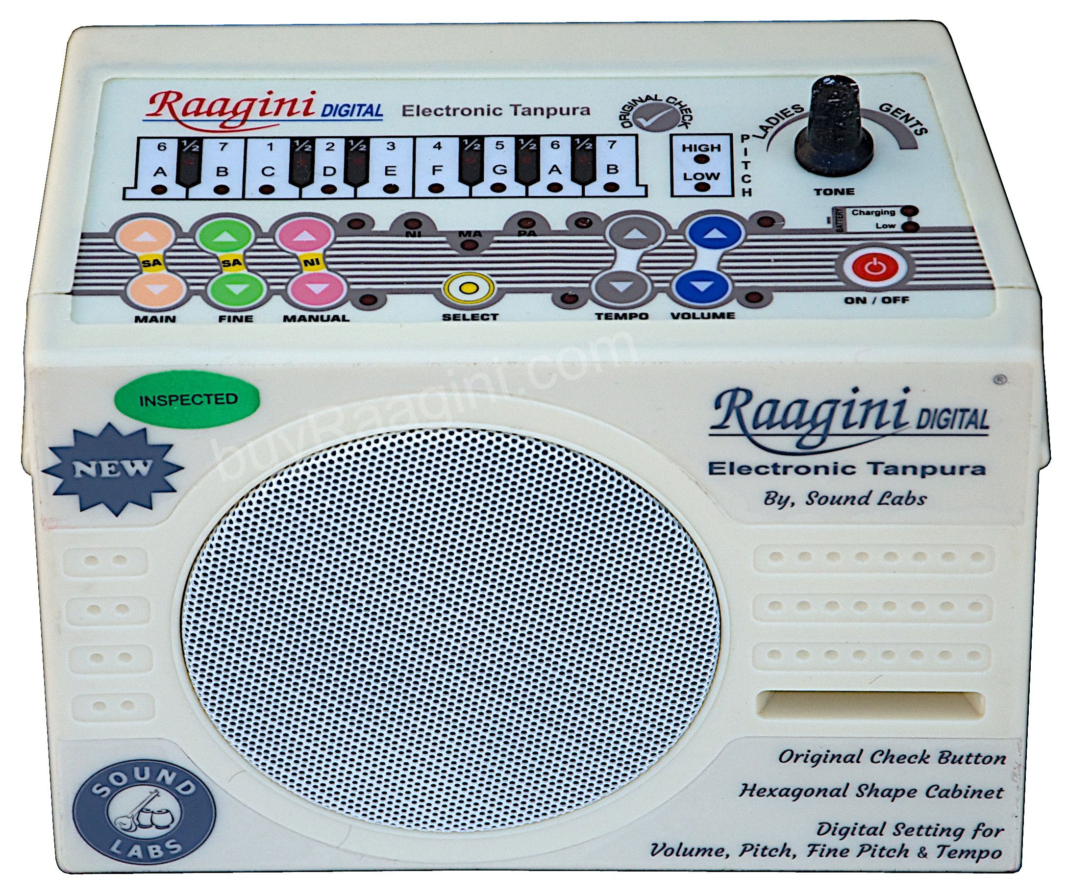 Raagini Digital Electronic Tanpura by Sound Labs Tambura (PDIDG