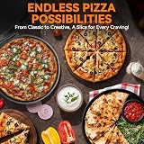 Baker's Friend Countertop Pizza Maker 1400W Graphite 31cm with Non-Stick Plates view 2