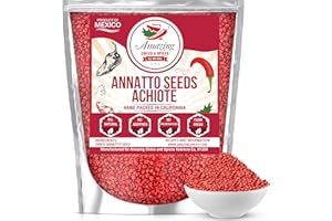 AMAZING CHILES & SPICES Achiote Seeds – Whole Annatto 4oz. Premium All Natural, Add Color and Mild Flavor in Soup, Stews, Meats and Mexican Recipes