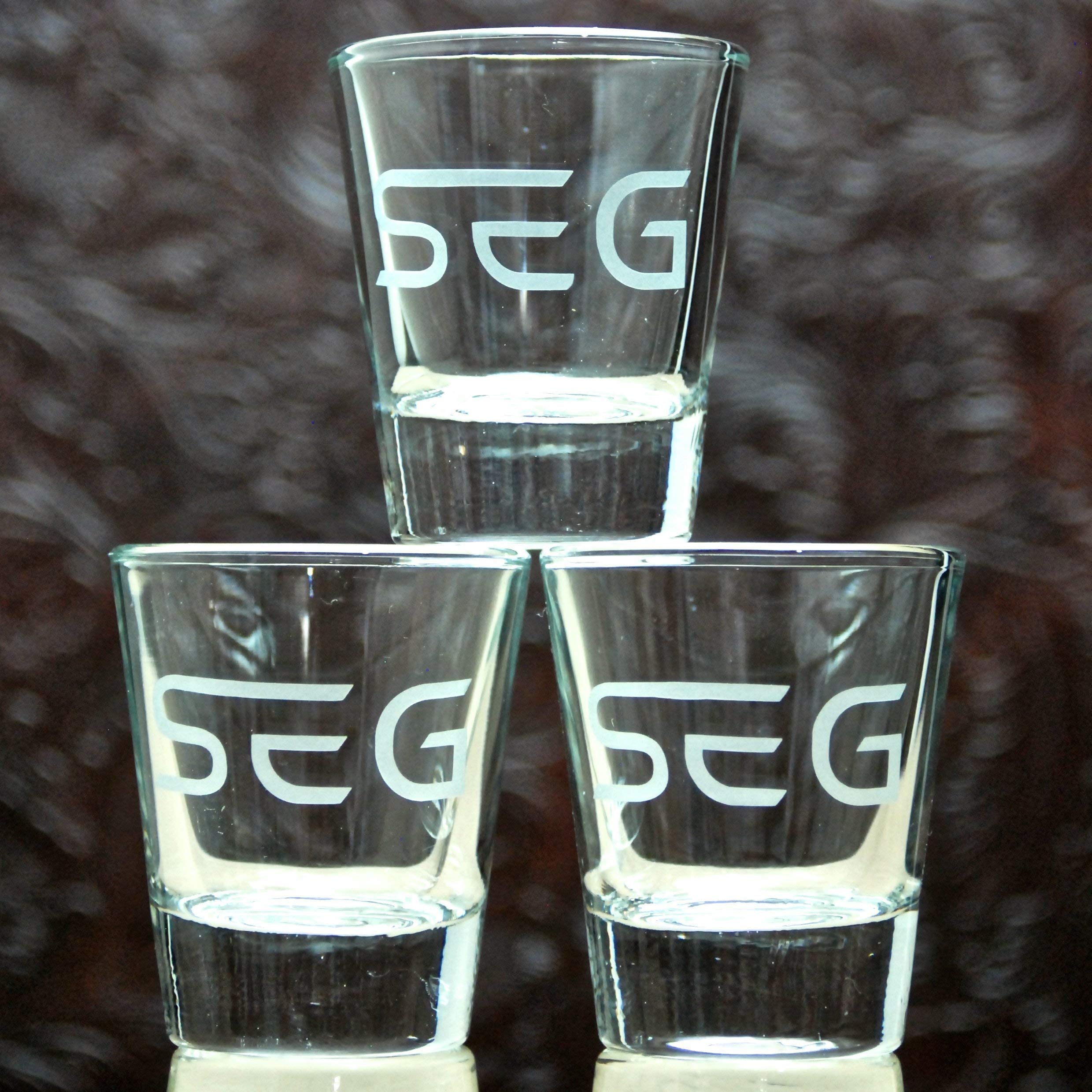 1.5 oz Custom Shot Glass Glass Etched Personalized Shot Glass