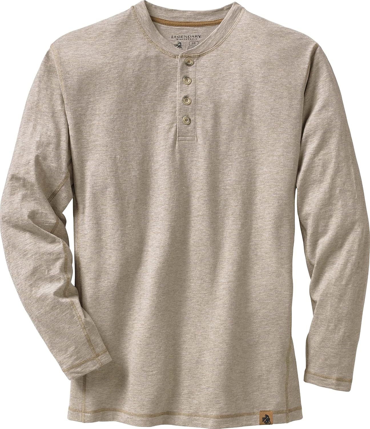 Legendary Whitetails Men's Maverick Slub Henley Shirt: Clothing