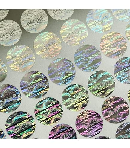 TSPC SECSEAL 500pcs 15x15mm Silver Holograms Security Tamper - View #9