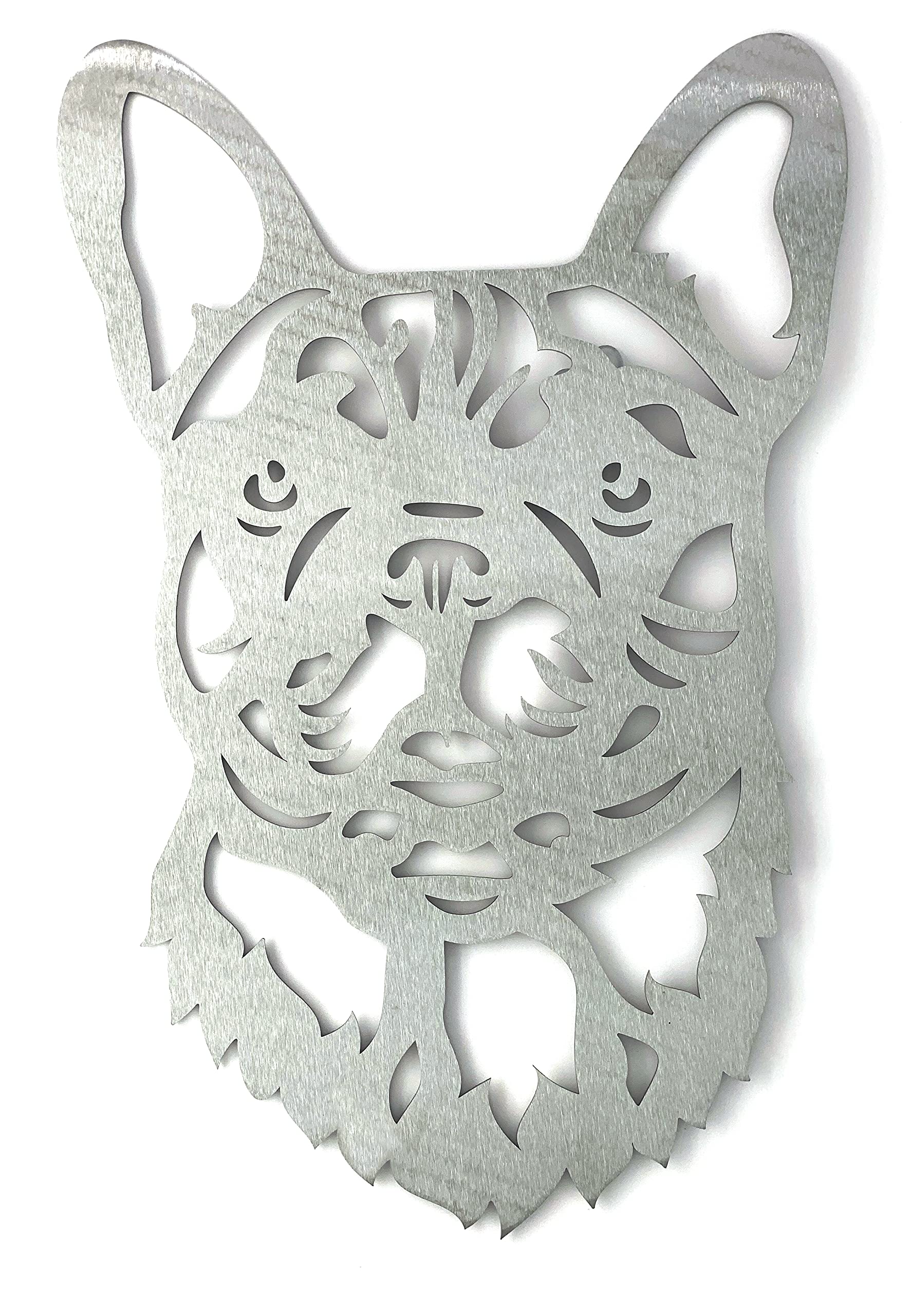 Image Industry French Bulldog Garden Art Sculpture/Garden Ornament/Rusty Metal Dog/Metal Garden Sculpture/Metal Art (Medium 250mm x 379mm)