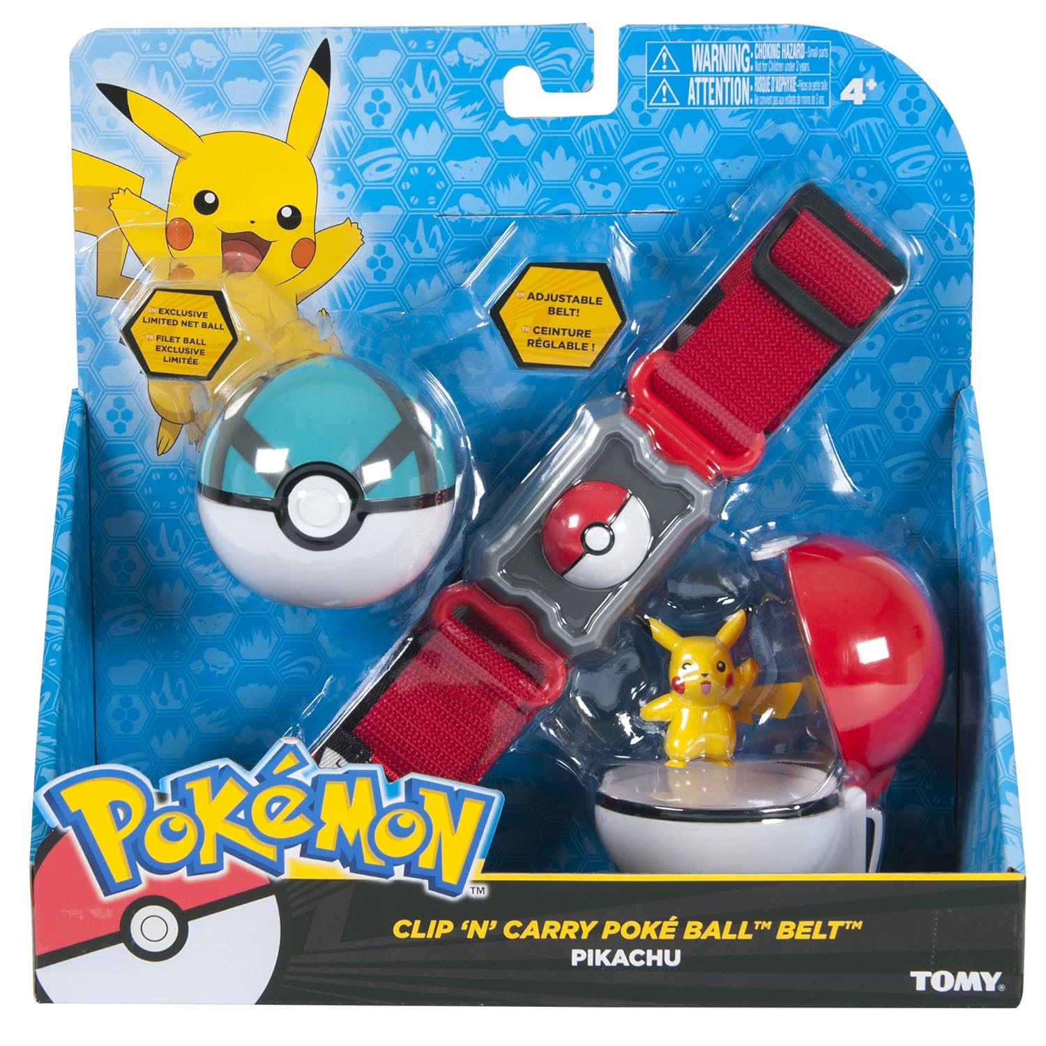 TOMY Toys unisexadult Pokemon Clip n' Carry Poke Ball Belt Standard