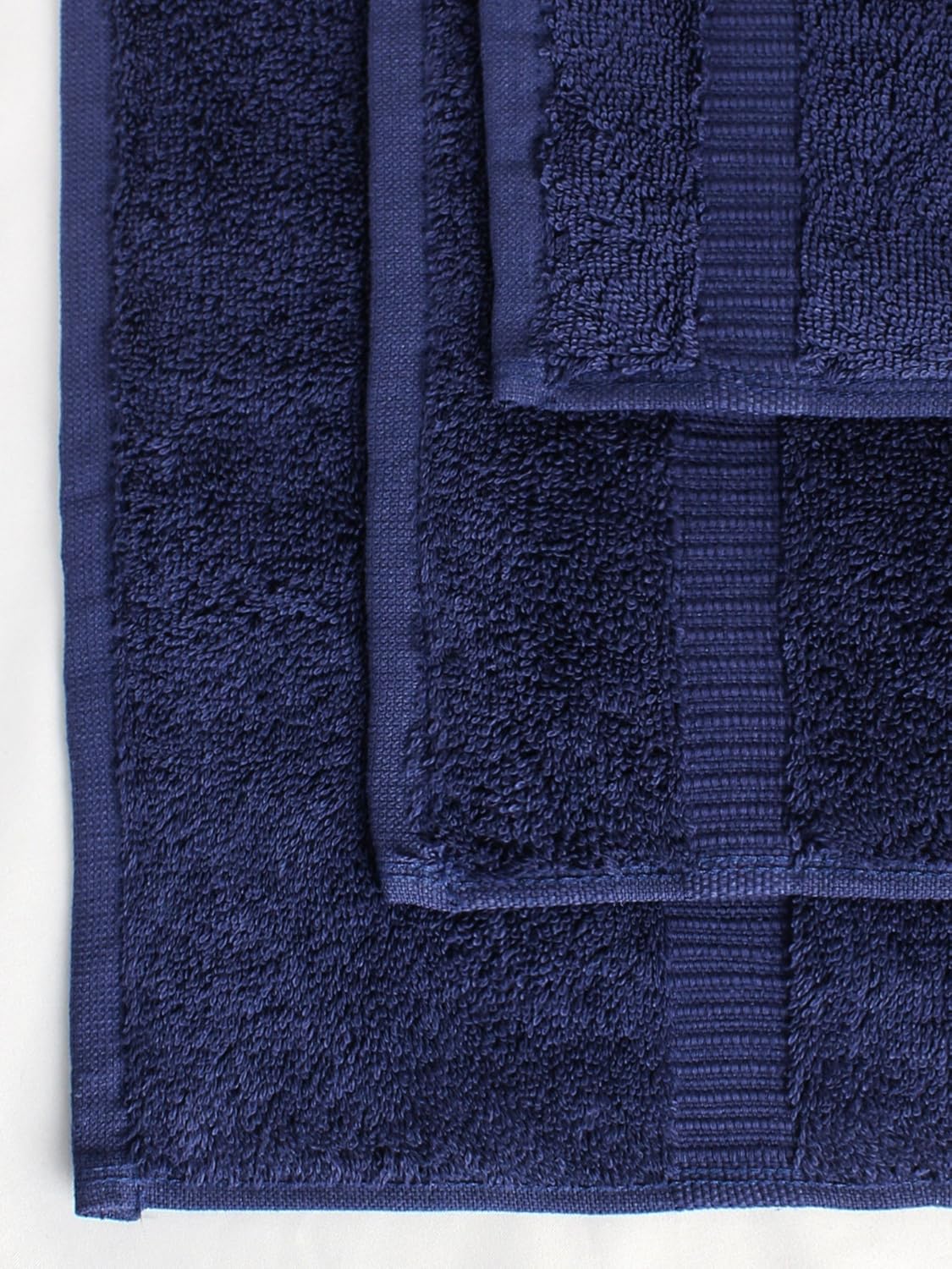 Chakir Turkish Linens Hotel & Spa Quality, Highly Absorbent Towel Set (Set of 8, Navy Blue): Kitchen & Dining