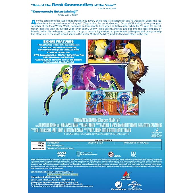 Amazon In Buy Shark Tale Dvd Blu Ray Online At Best Prices In
