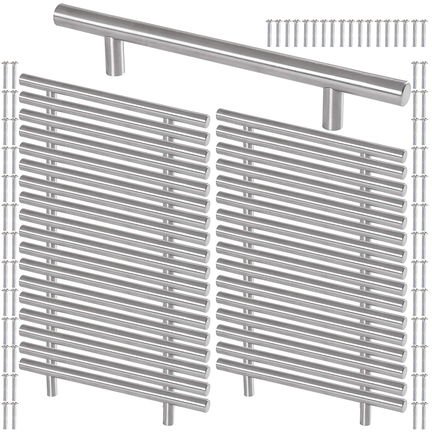 Best Stain Nickel Cabinet Hardware Euro Style T Bar