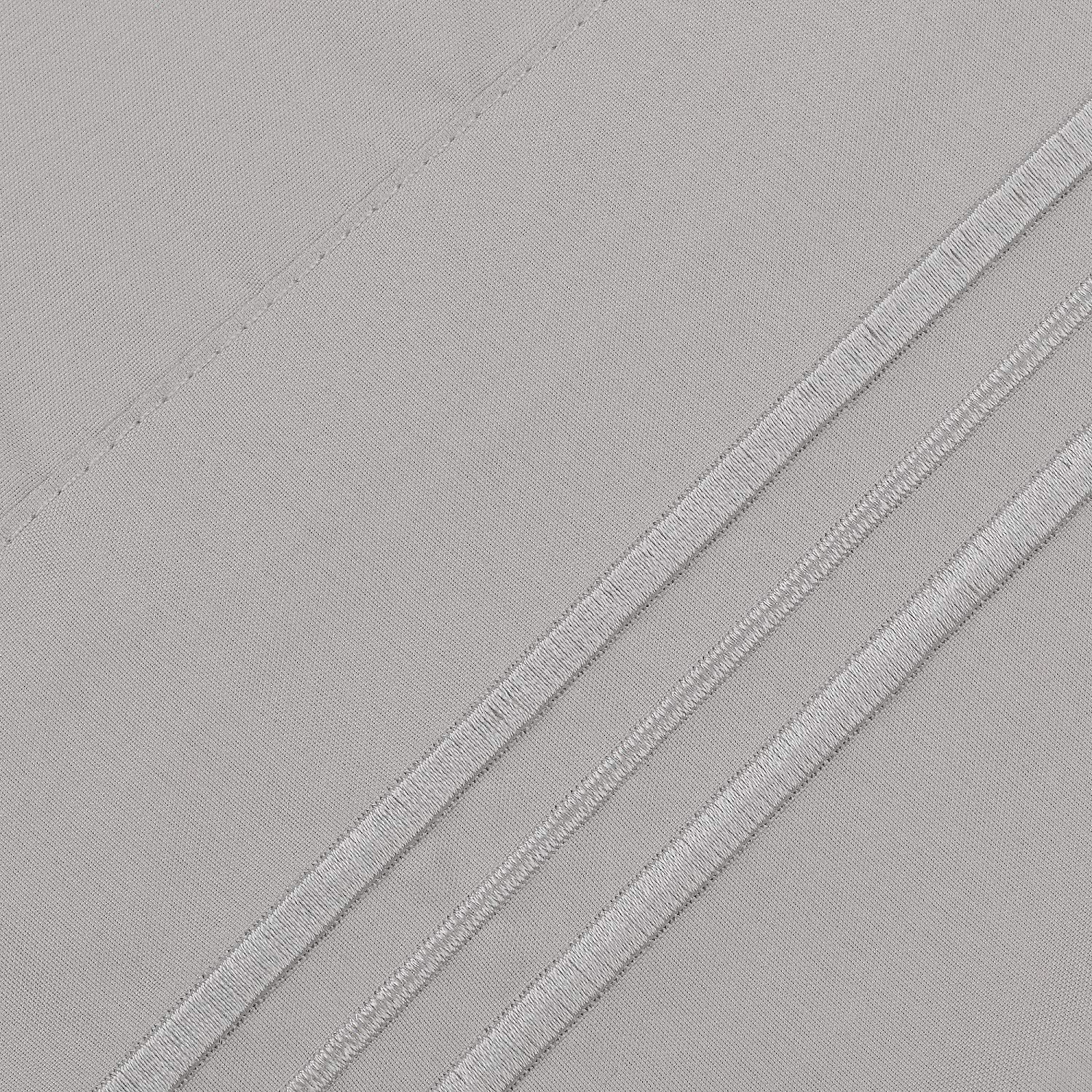 Mellanni Luxury Pillowcase Set - Brushed Microfiber 1800 Bedding - Wrinkle, Fade, Stain Resistant - Hypoallergenic (Set of 2 Standard Size, Light Gray): Home & Kitchen