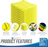 TDBS Microfiber Cleaning Cloth Large 40x40cm Yellow 10 Pack view 5