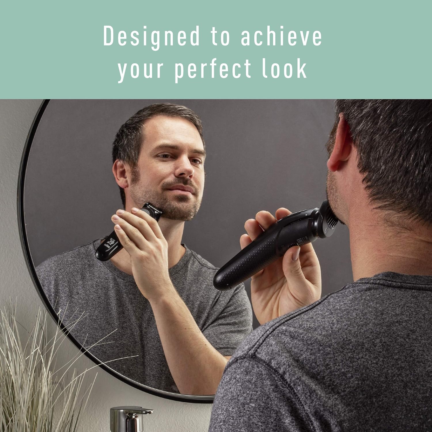 King C. Gillette Cordless Beard Trimmer Kit for Men Electric Razor for Men with Lifetime Sharp Blades Includes 3 Interchangeable Hair Clipper Combs - Image 4