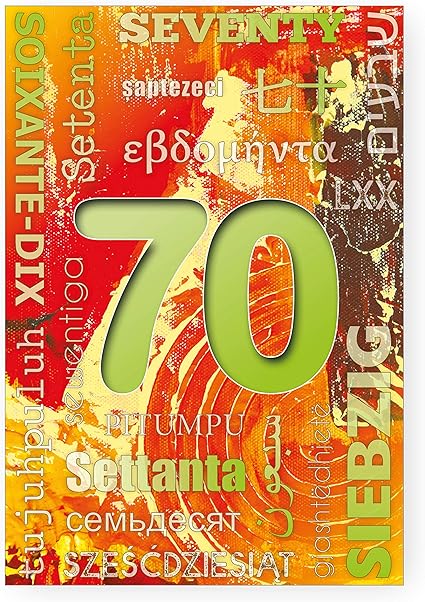 Biglietto Auguri Compleanno 70 Anni Amazon It Cancelleria E Prodotti Per Ufficio