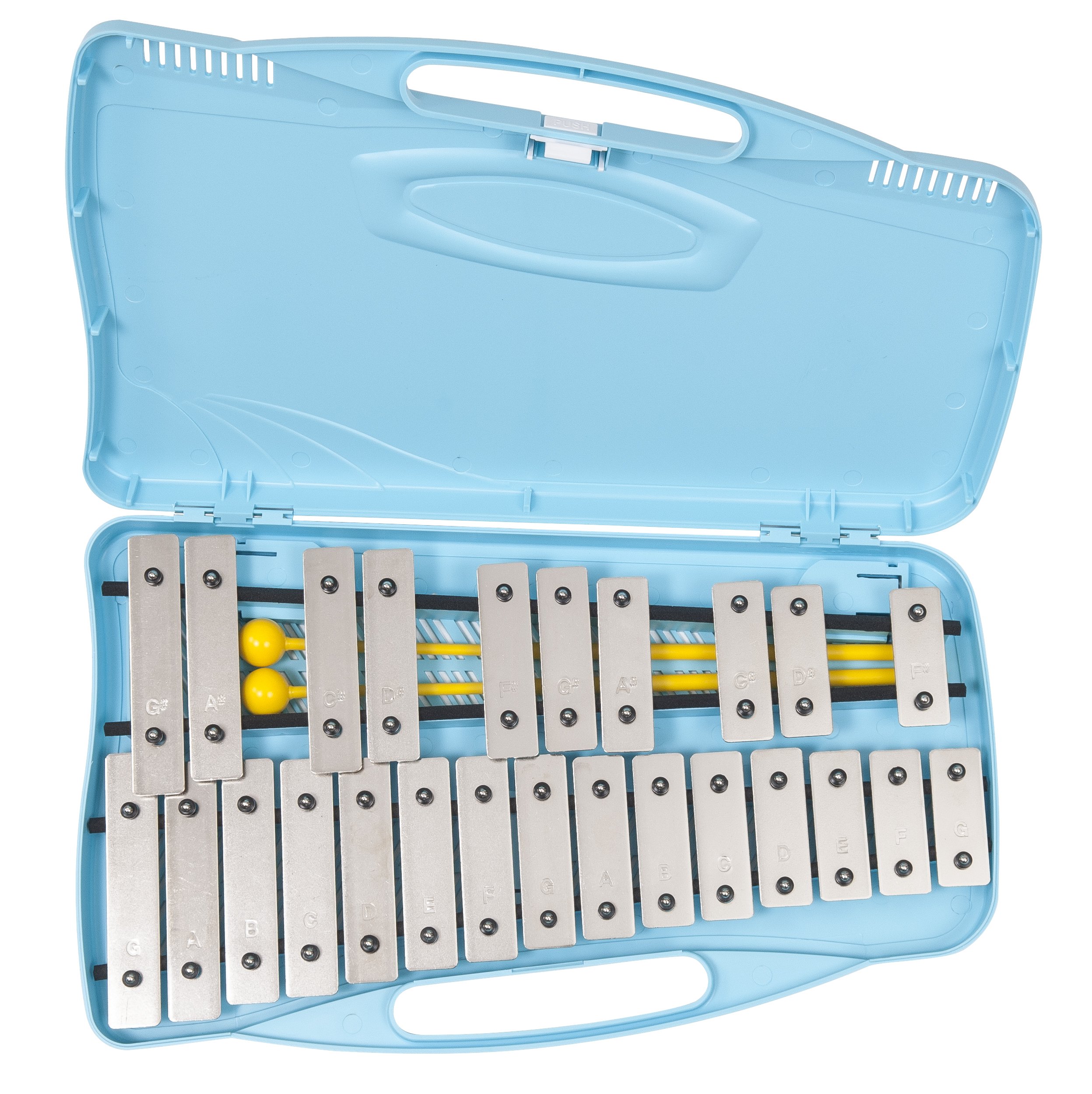 Angel AX25K G2-G4 25 Note Glockenspiel, Blue