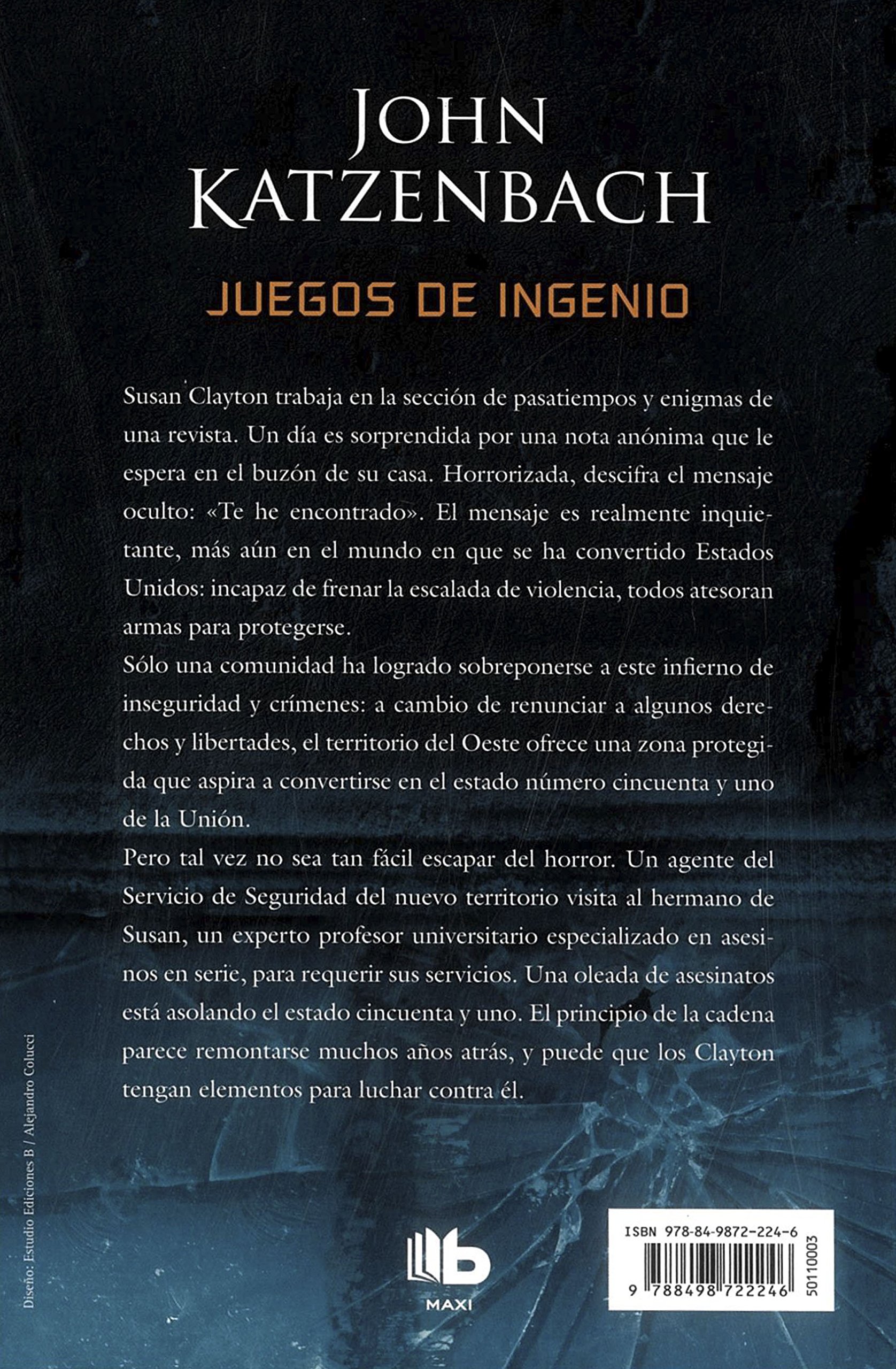 Amazon Com Juegos De Ingenio Ficcion Spanish Edition 9788498722246 Katzenbach John Books