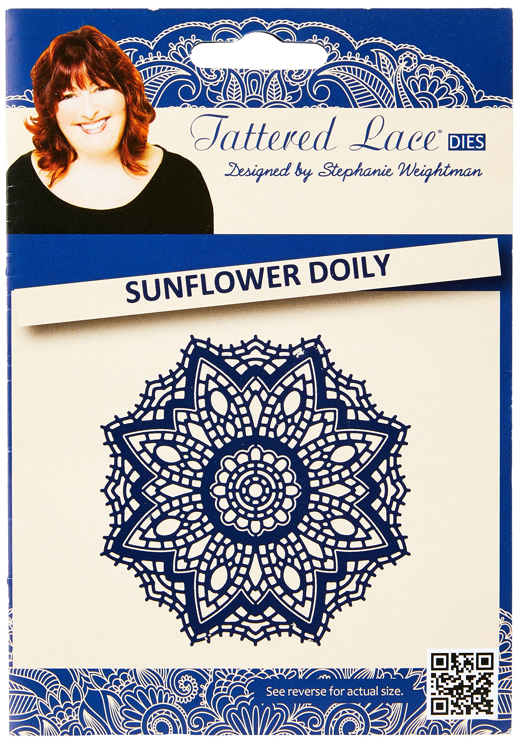 Tattered Lace Sunflower Doily, Metal, Silver, 12.39x17.39x0.48 cm