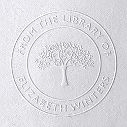 Personalized Book Embosser or Stamp Custom Round
