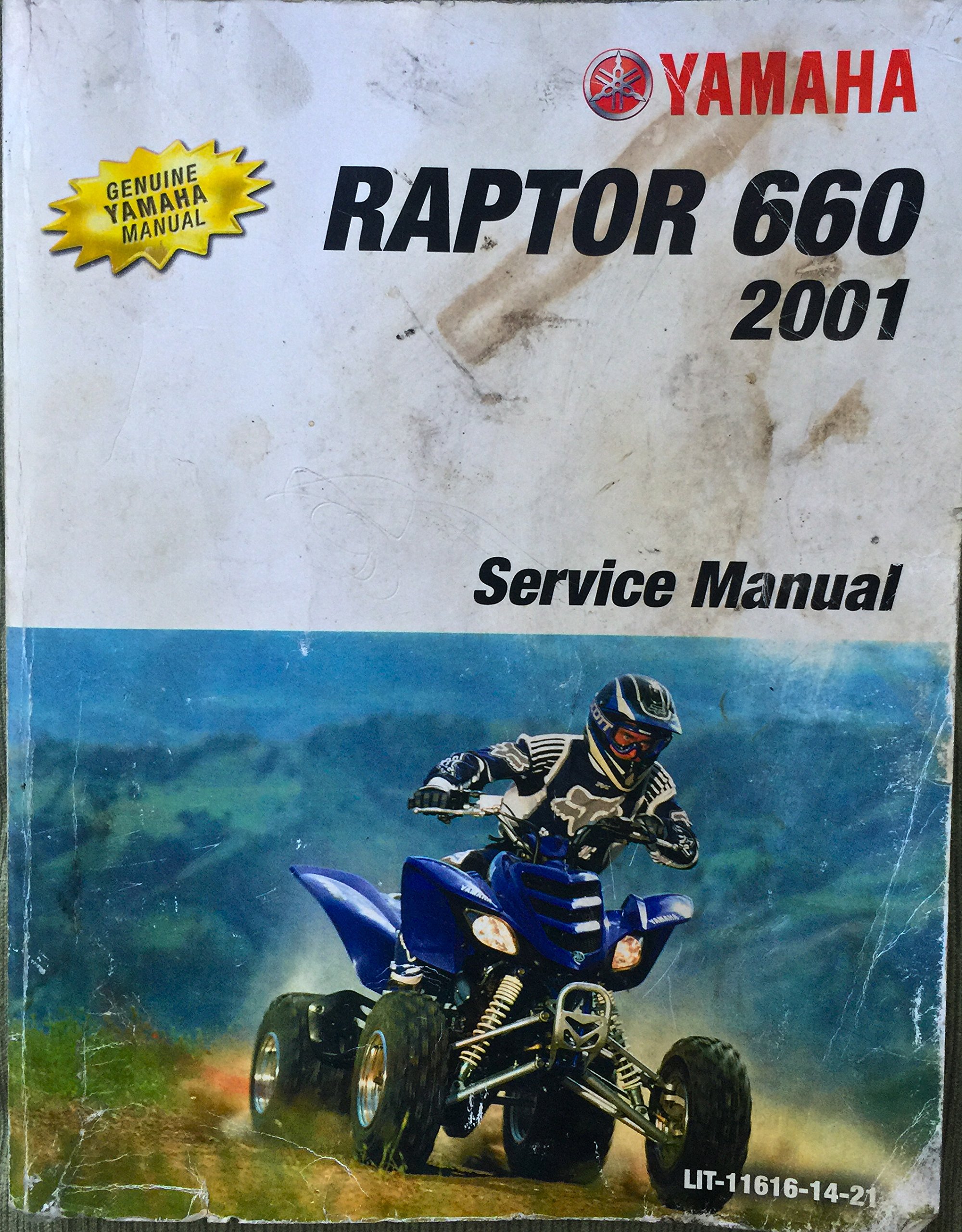 Yamaha Raptor 660 Genuine Service Manual 2001 1st Edition Paperback – 2000