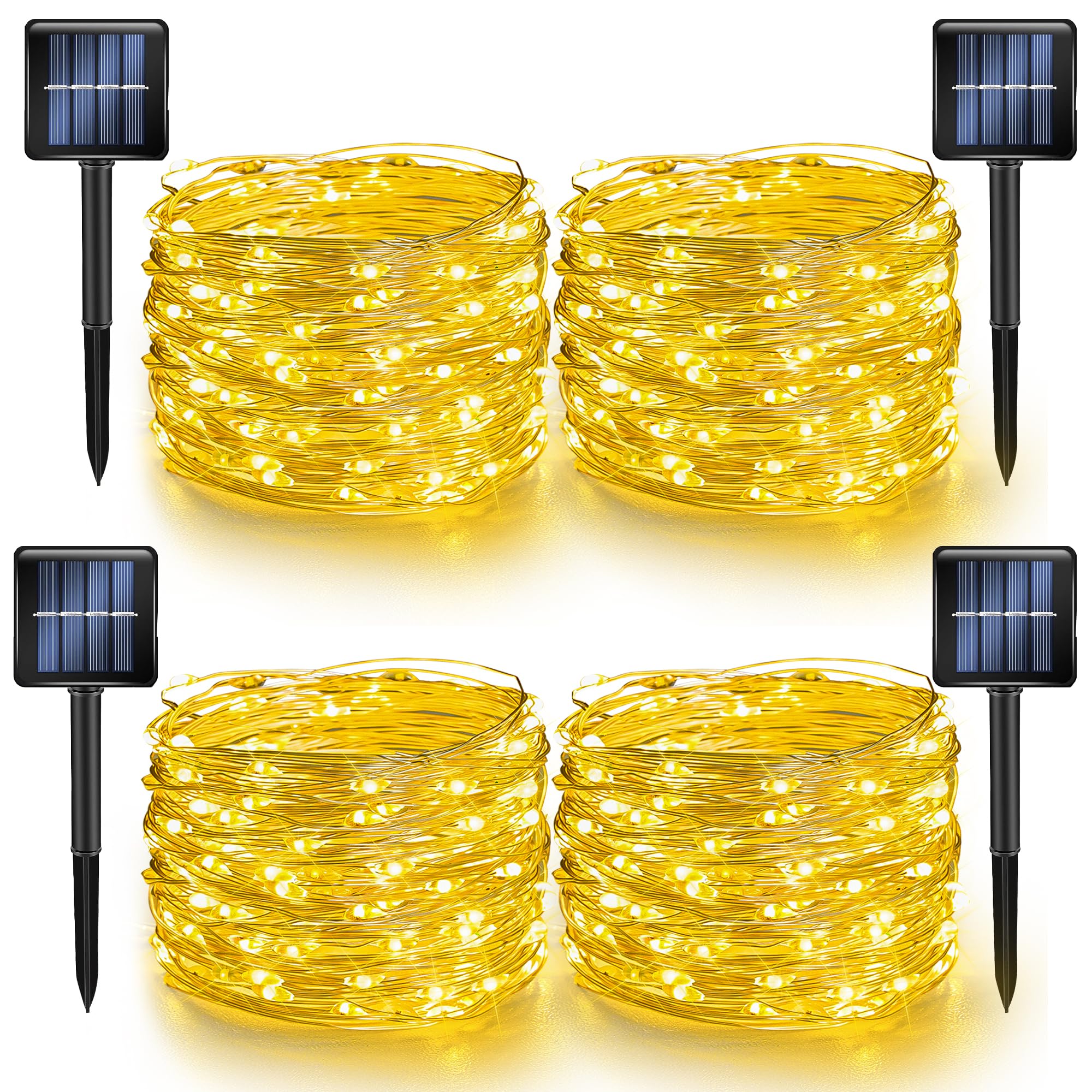Dazzle Bright 4 Pack Solar String Lights
