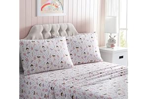 Kute Kids Super Soft Sheet Set – Ballerina – Includes Pillowcase(s) Available in Twin & Full Size (Full)