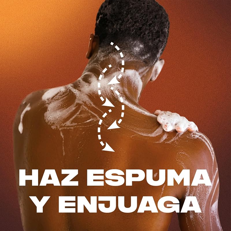 Axe gel de banho e shampoo para homens dark temptation 3 em 1 400ml - pacote de 4