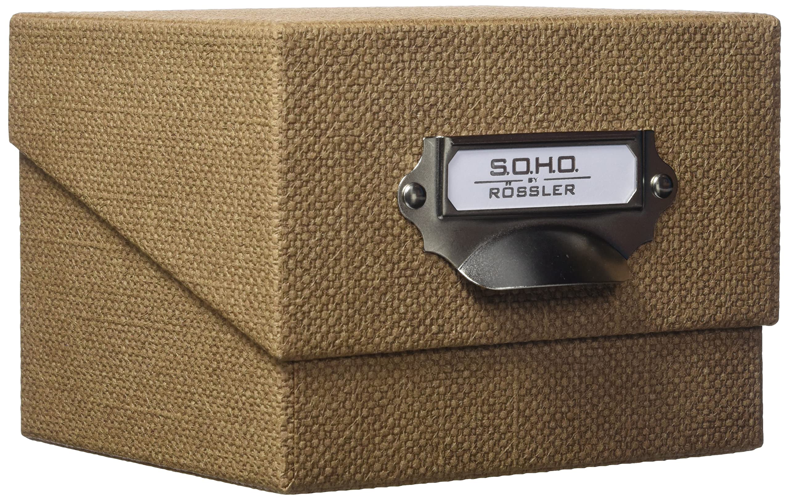 Rössler Papier 1325452600 - S.O.H.O. Foto-opbergdoos, met beschrijfbaar etiket, Special Line, hazelnoot, 1 stuk