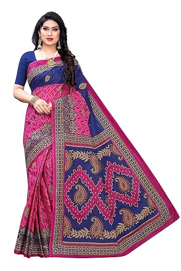 Women's Pure Cotton Saree Without Blouse(SH- Pure Cotton 100%1051)