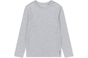 AMERICLOUD Kids Soft Cotton Jersey Long Sleeves T-Shirt Basic Crewneck Tee Shirts for Girls and Boys