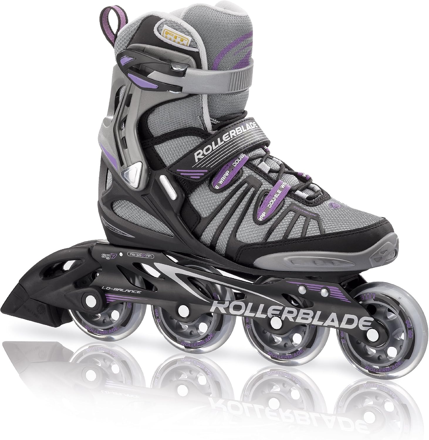 Patines En Línea Rollerblade RB 80 W - Para Mujer, Ruedas 80 Mm, Bota Acolchada