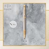 Parker IM Rollerball Pen Premium Warm Silver Fine Point Black Ink Gift Box view 3