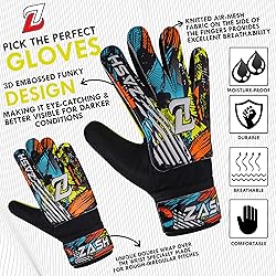 ZASH Soccer Goalie Gloves Youth Goalkeeper Gloves