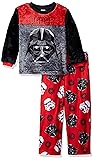 Star Wars Boys' Galactic 2-Piece Pajama Set,Red,4