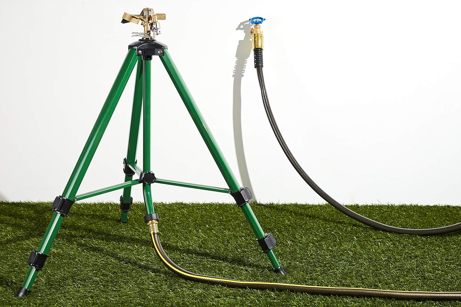 Orbit 58308Z Brass Impact Sprinkler on Tripod Base, Green : Lawn And Garden Sprinklers : Garden & Outdoor