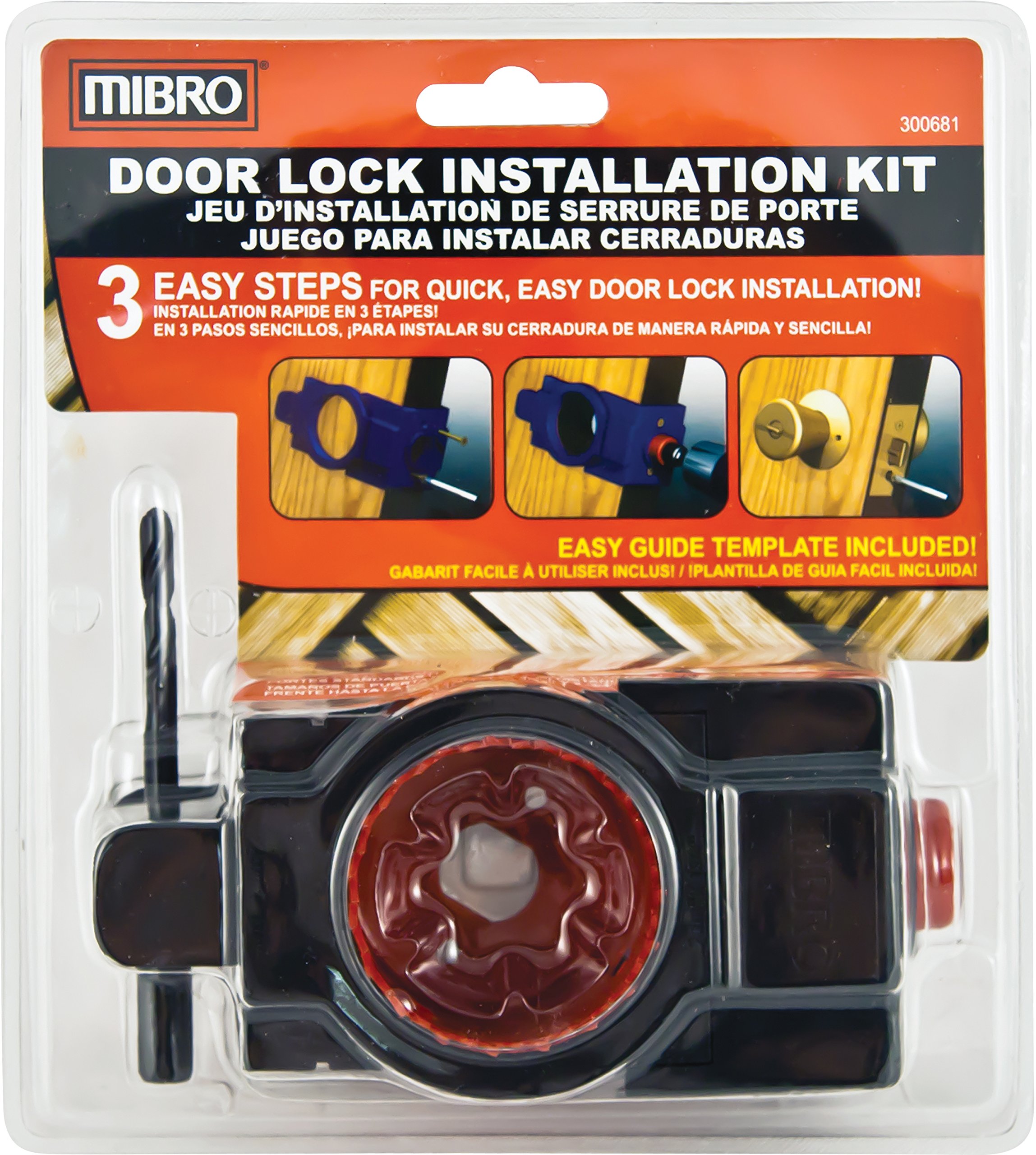 Mibro 300681 Carbon Steel Door Lock And Deadbolt Installation Kit For Wood Doors Buy Online In Dominica At Desertcart 29500346